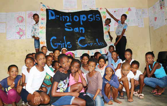 San Girls Circle in Drimiopsis Omaheke Region